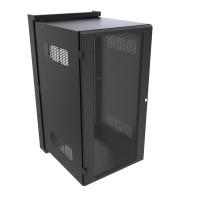 24U 24W 31.7D Swing Out Wall Cabinet w/ Vented Door - Swing-Out Wall-Mount Rack Cabinet with Vented or Window Door (350 lb) (HWM Series)