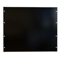 9U FORMED STEEL RACK PANEL - Black - Formed Steel Rack Panels 16-Gauge Flanged Rack Filler Panels (PBFS Series)