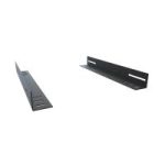 Equipment support angles (pair) - 15" - Steel/Black - Heavy Duty Rack Support Angle Reinforced Steel (200 lb Capacity) (RASA Series)