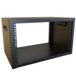 6U 21W 13D FIXED RACK CASE - Desktop Rack Cabinet, Welded Steel, Fixed Rails (600 lb Capacity) (RCBS Series)