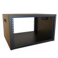 6U 21W 17.5D FIXED RACK CASE - Desktop Rack Cabinet, Welded Steel, Fixed Rails (600 lb Capacity) (RCBS Series)