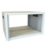 6U 21W 17.5D FIXED RACK CASE - Desktop Rack Cabinet, Welded Steel, Fixed Rails (600 lb Capacity) (RCBS Series)