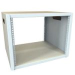 8U 21W 17.5D FIXED RACK CASE - Desktop Rack Cabinet, Welded Steel, Fixed Rails (600 lb Capacity) (RCBS Series)