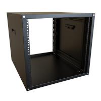 10U 24.5D SOLID RACK CABINET - Black - Rack Cabinet, Knock-Down Design (800 lb) (RCH Series)