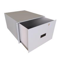 7U 22D LOCKING DRAWER - Light Gray - Rack Mount Locking Storage Drawer (RDRW Series)