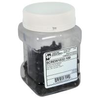 100-Package 10-32 QUADREX RK SCREW - Rack Screws with Pilot Point (SCREW Series)