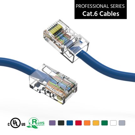2Ft CAT6 UTP Ethernet Network Non Booted Cable Blue
