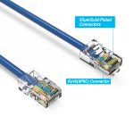 1.5Ft CAT6 UTP Ethernet Network Non Booted Cable Blue - Image 2