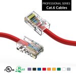 10Ft CAT6 UTP Ethernet Network Non Booted Cable Red