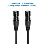 10Ft CAT6A S/FTP RJ45 Ethernet Cable with REAN Connectors, Compatible with Neutrik etherCON System - Image 2