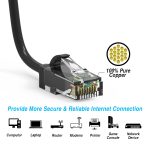 10Ft CAT6 28AWG Slim Ethernet Network Cable Black - Image 2