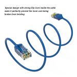 1.5Ft CAT6 28AWG Slim Ethernet Network Cable Blue - Image 3