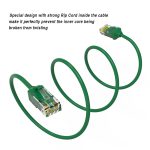 2Ft CAT6 28AWG Slim Ethernet Network Cable Green - Image 3
