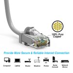 4Ft CAT6 28AWG Slim Ethernet Network Cable Gray - Image 2