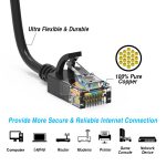1.5Ft CAT6A UTP Slim Ethernet Network Booted Cable 28AWG Black - Image 5