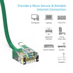 5Ft CAT6A UTP Super-Slim Ethernet Network Cable 32AWG Green - Image 2