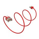 2Ft CAT6A UTP Super-Slim Ethernet Network Cable 32AWG Red - Image 4