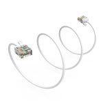 4Ft CAT6A UTP Super-Slim Ethernet Network Cable 32AWG White - Image 4