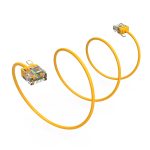 4Ft CAT6A UTP Super-Slim Ethernet Network Cable 32AWG Yellow - Image 4