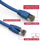 7Ft Cat.8 S/FTP Ethernet Network Cable Blue 24AWG - Image 2