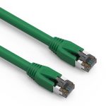 0.5Ft Cat.8 S/FTP Ethernet Network Cable Green 24AWG