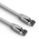 15Ft Cat.8 S/FTP Ethernet Network Cable Gray 24AWG