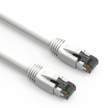 10Ft Cat.8 S/FTP Ethernet Network Cable White 24AWG