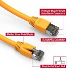 7Ft Cat.8 S/FTP Ethernet Network Cable Yellow 24AWG - Image 2