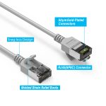 3Ft Cat.8 U/FTP Slim Ethernet Network Cable Gray 30AWG - Image 5