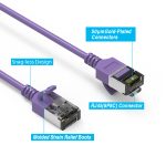 10Ft Cat.8 U/FTP Slim Ethernet Network Cable Purple 30AWG - Image 5