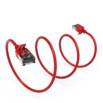 2Ft Cat.8 U/FTP Slim Ethernet Network Cable Red 30AWG - Image 4