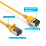 3Ft Cat.8 U/FTP Slim Ethernet Network Cable Yellow 30AWG - Image 5