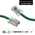1.5Ft Cat5E UTP Ethernet Network Non Booted Cable Green
