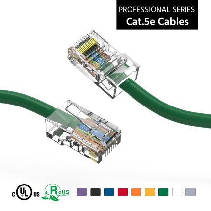 25Ft Cat5E UTP Ethernet Network Non Booted Cable Green