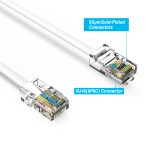 10Ft Cat5E UTP Ethernet Network Non Booted Cable White - Image 2