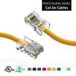 1.5Ft Cat5E UTP Ethernet Network Non Booted Cable Yellow