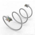 20Ft Cat.5E CMR Non-Boot Patch Cable Gray - Image 3