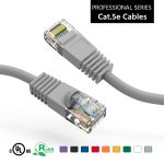 175Ft Cat5E UTP Ethernet Network Booted Cable Gray