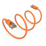 175Ft Cat5E UTP Ethernet Network Booted Cable Orange - Image 3