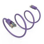 1Ft Cat5E UTP Ethernet Network Booted Cable Purple - Image 3
