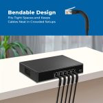 3Ft CAT6A UTP Bendable Slim Ethernet Network Cable 28AWG Black - Image 4