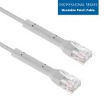 4Ft CAT6A UTP Bendable Slim Ethernet Network Cable 28AWG Gray
