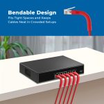 1Ft CAT6A UTP Bendable Slim Ethernet Network Cable 28AWG Red - Image 4