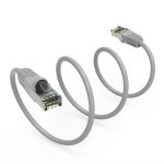 125Ft Cat5E Shielded (FTP) Ethernet Network Booted Cable Gray - Image 3