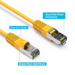 35Ft Cat5E Shielded (FTP) Ethernet Network Booted Cable Yellow - Image 2