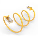 10Ft Cat.8 S/FTP Ethernet Network Cable Yellow 28AWG - Image 3