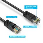 175Ft CAT6 UTP Ethernet Network Booted Cable Black - Image 2