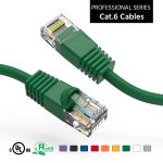 0.5Ft CAT6 UTP Ethernet Network Booted Cable Green