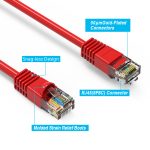 75Ft CAT6 UTP Ethernet Network Booted Cable Red - Image 2