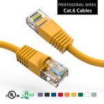 100Ft CAT6 UTP Ethernet Network Booted Cable Yellow